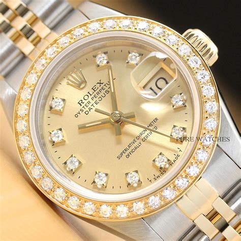 stainless steel rolex with diamonds|rolex with diamonds women's.